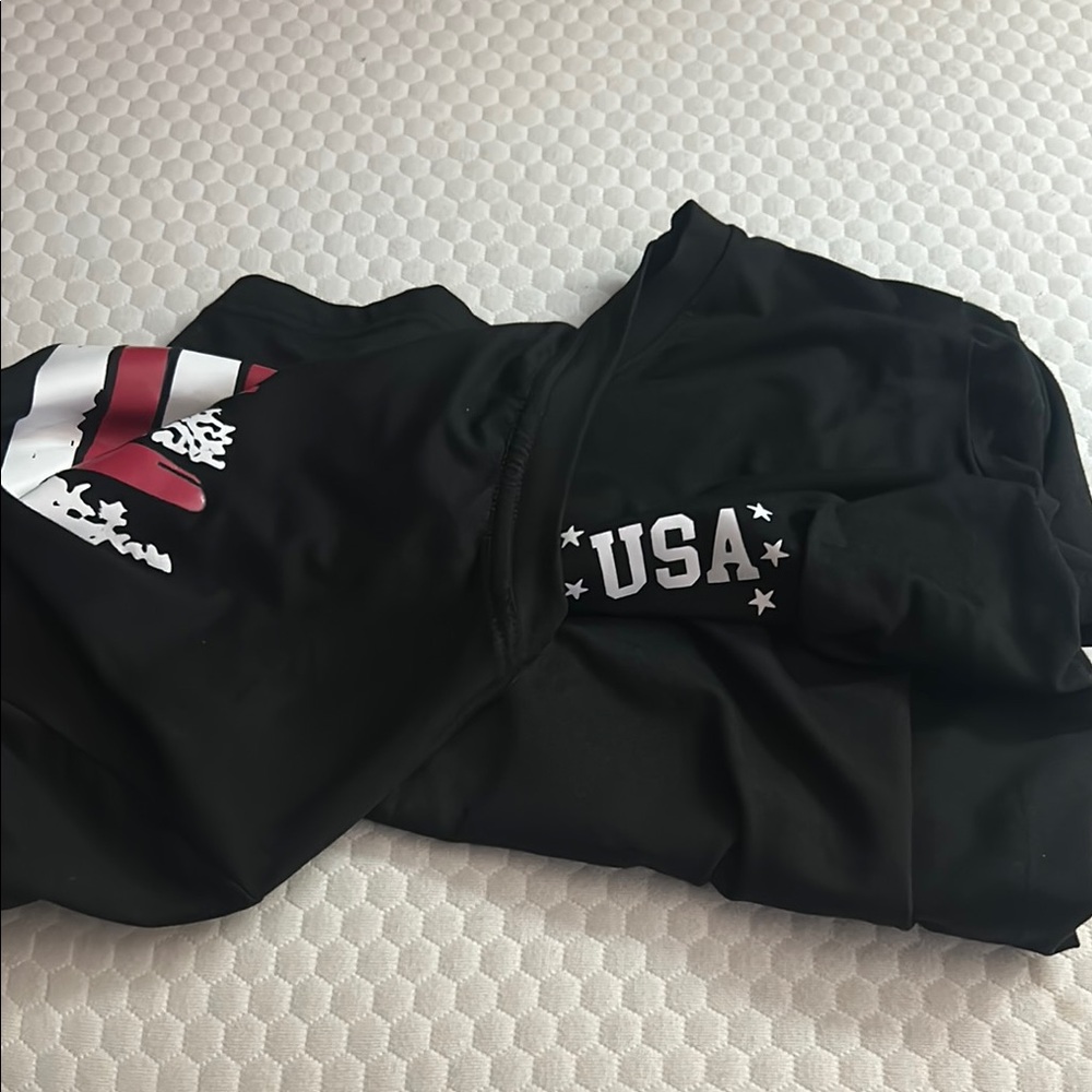 SHEIN Black USA Graphic Tee